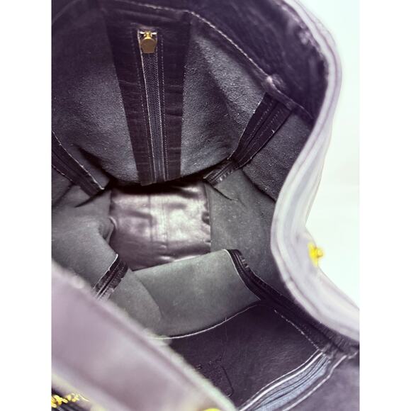 Genuine vintage COACH 4160 sling black leather crossover bag one strap - Picture 12 of 16